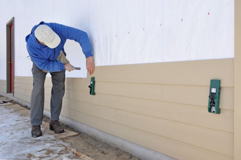 Faux Wood Siding Installation